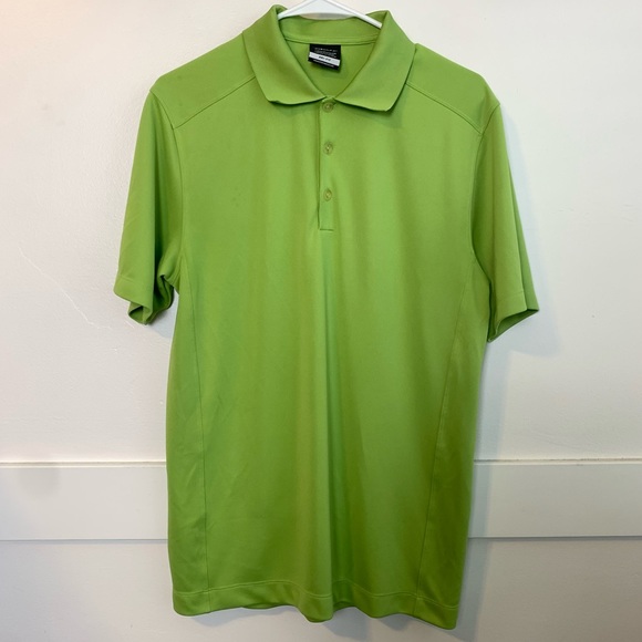 Nike Golf Dri-Fit Light Green Short Sleeve Shirt - Picture 1 of 5